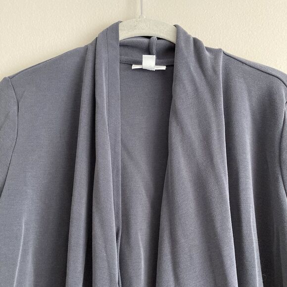 Pure Jill J. Jill Gray Open Front Cardigan Womens Size Small Modal Basic Staple - Picture 2 of 8